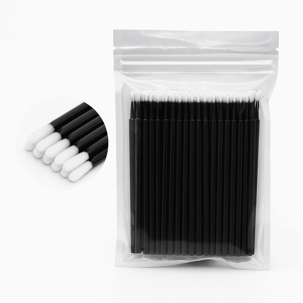 Micro - brosses extensions de cils – Lot de 50 - Charmora Esthetique Shop